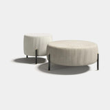Avignon Round Luxury Pouf, alternative angle