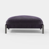 Bassano Corduroy Luxury Ottoman, shown in navy corduroy