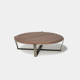 Belgrave Round Metal Base Luxury Coffee Table, alternative angle