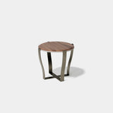 Belgrave Round Metal Base Luxury Side Table, alternative angle