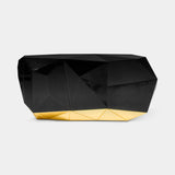 Boca do Lobo Diamond III Black Sideboard with a gold leaf base