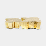 Boca do Lobo Eden Center Table in polished brass, two tables together