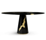 Boca do Lobo Lapiaz Black Dining Table: Luxurious Dining for the Discerning Home - Elevate your dining experience with the Boca do Lobo Lapiaz Black Dining Table, a statement piece that embodies luxury and high-end design.