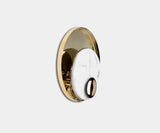 Boca do Lobo Metamorphosis White Wall Lamp in white marble and gold plated brass, available from Touched Interiors UK