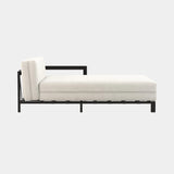 Domkapa Bondi Outdoor Chaise Longue, right arm, view 1, in a light grey outdoor fabric