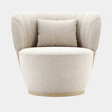 Domkapa Alice Armchair, view 1, in a cream textured fabric