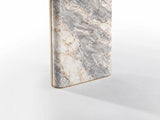 C.Z. Round Marble Luxury Dining Table, top view
