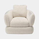 Casa Magna Bellagio Armchair, ivory boucle, available from Touched Interiors UK