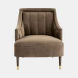 Casa Magna Cordoba Armchair, brown velvet, available from Touched Interiors UK