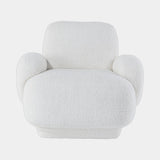 Casa Magna Hanji Armchair, white boucle, available from Touched Interiors UK