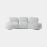 Casa Magna Hanji Sofa, white boucle, available from Touched Interiors UK
