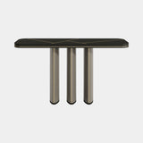 Casa Magna Triviera Console Table, dark wood veneer, available from Touched Interiors UK
