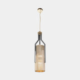 Castro Lighting Avany Pendant Light in black nickel and gold-plated brass, available from Touched Interiors UK