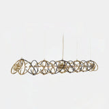 Castro Lighting Galaxy Suspension Lamp in gold-plated brass, available from Touched Interiors UK