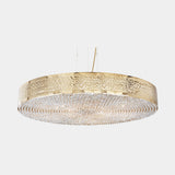 Castro Lighting Maeve Suspension Lamp in gold-plated brass with crystals, available from Touched Interiors UK