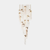 Castro Lighting Stala Suspension Lamp in gold-plated brass with glass, available from Touched Interiors UK