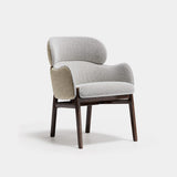 Celine Wooden Leg Luxury Dining Chair, alternative angle