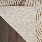 Central Park West Abstract Beige Brown Luxury Rug, available from Touched Interiors UK