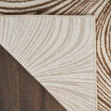 Central Park West Swirl Beige Brown Luxury Rug, available from Touched Interiors UK