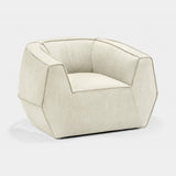 Cervaro Faceted Leather Luxury Armchair, second view