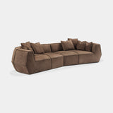 Cervaro Faceted Leather Luxury Sofa, second view
