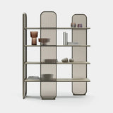 Chelsea Fluted Glass Luxury Bookcase, alternative angle