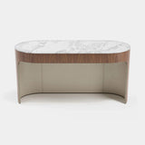 Clarence Leather Lined Luxury Console Table, alternative angle