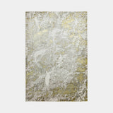 Cloud Metallic Gold Luxury Rug in grey and soft gold tones
