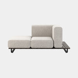 Domkapa Copacabana Outdoor Chaise Longue, right arm, view 1, in a light grey outdoor fabric