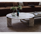 C.Z. Round Marble Luxury Coffee Table, view 4