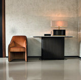 Daytona Byron Marble Console Table, styled in an interior