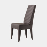 Daytona Frida Dining Chair, shown in Clayton leather in Dark