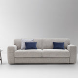 Isabel Sofa Bed, light textured fabric, front view