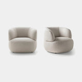 Ditre Italia Isla Armchair in cream textured fabric