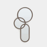 Ditre Italia Multitude Mirror, Multitude mirror in light brown, front view
