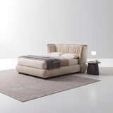 Puppet Bed, cream fabric, front view