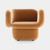 Ditre Italia Vento Armchair in ochre velvet