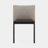 Domkapa Copacabana Outdoor Dining Chair, toffee outdoor fabric with a Black Texturized frame