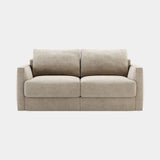 Domkapa Beaumont Sofa Bed, front view, in a natural beige weave