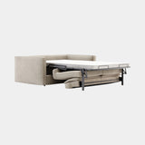 Domkapa Beaumont Sofa Bed, open as a bed, three quarter view