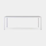Domkapa Bondi Outdoor Dining Table, white Texturized steel with a white top