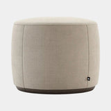 Domkapa Rachel Pouf, small size, in a natural herringbone weave