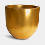 Dorata Gold Leaf Luxury Floor Planter in gold leaf, Ø55 x H50 cm