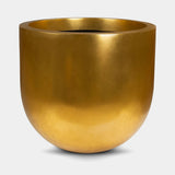 Dorata Gold Leaf Luxury Floor Planter in gold leaf, Ø70 x H63.5 cm