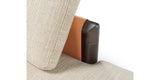 Doria Leather Clad Luxury Chaise Longue, view 5