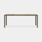 Doria Marble Top Luxury Console Table in Emperador Dark marble