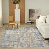 Drift Blue Beige Luxury Rug, available from Touched Interiors UK