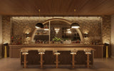 Essential Home Kelly Demilune Bar Chair