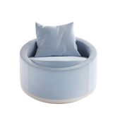 Fairytale Bloom Armchair, lacquered wood with velvet upholstery, available from Touched Interiors UK