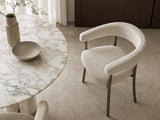 Fendente Tub Back Luxury Dining Chair in a room setting, second view